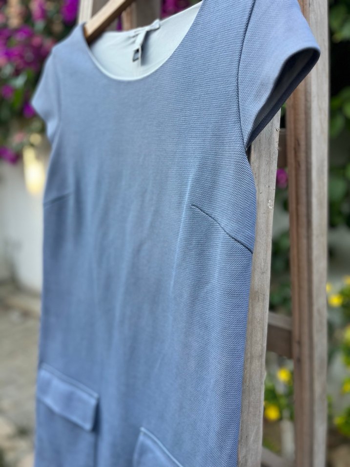 MANGO Soft Mavi Minimal Şıklık - Elbise - Görsel 3