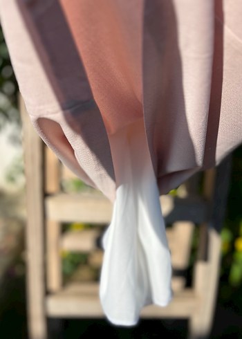 FABRİKA Pudra Midi Kolsuz Şık Elbise - Görsel 9