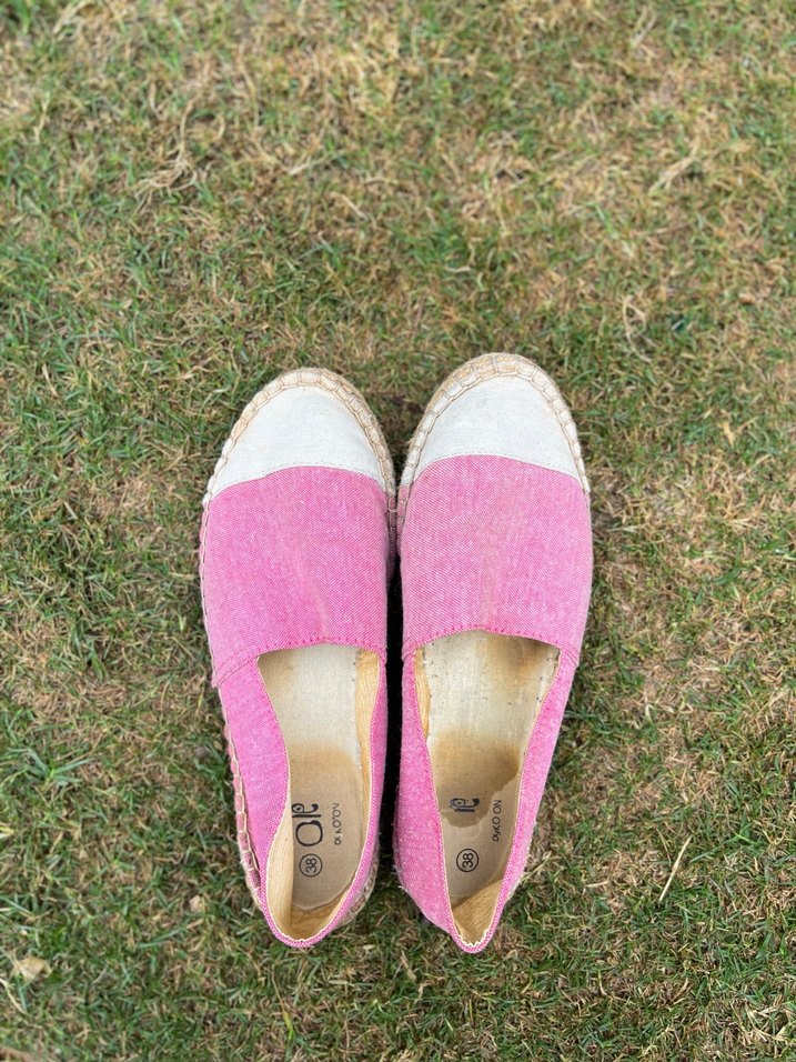 Pembe Kadın Hasır Ayakkabı Espadril - Görsel 4