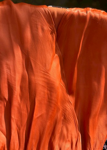 Jimmy Key Turuncu V Yakalı Uzun Bohem Tulum - Görsel 10