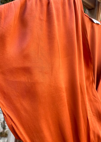 Jimmy Key Turuncu V Yakalı Uzun Bohem Tulum - Görsel 4