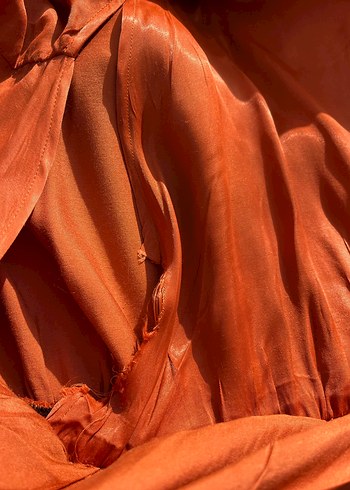 Jimmy Key Turuncu V Yakalı Uzun Bohem Tulum - Görsel 11