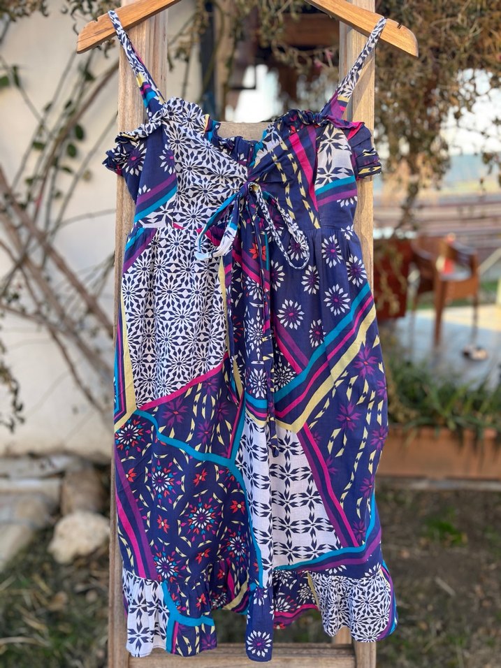 Jimmy Key Pamuklu Bohem Mini Elbise - Görsel 3