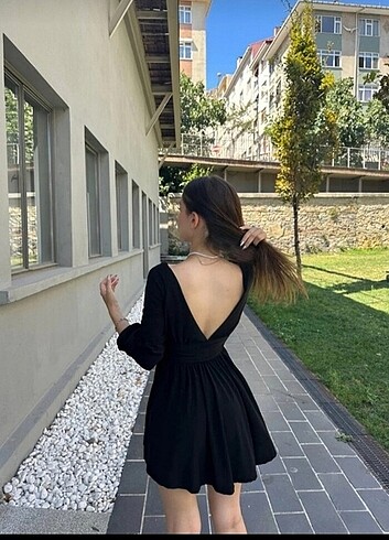 Diğer Şortlu ispanyol kol detayli elbise 40-42 beden