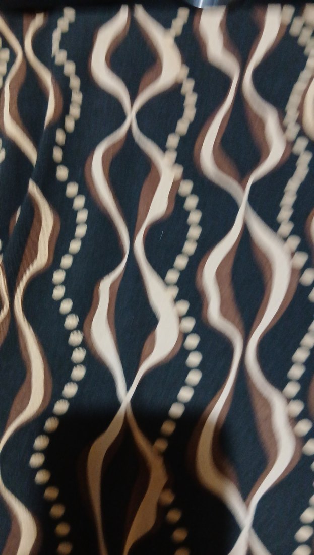 siyah kahve desenli elbise - Görsel 2