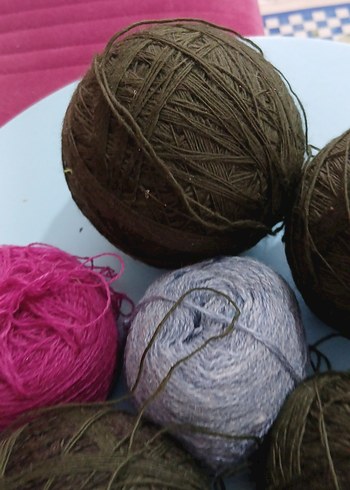 Renkli ve Doğal İplik Topları - Görsel 5