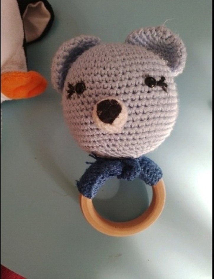 Renkli Örgü Kelebek agurimi örme  Oyuncaklar - Görsel 2