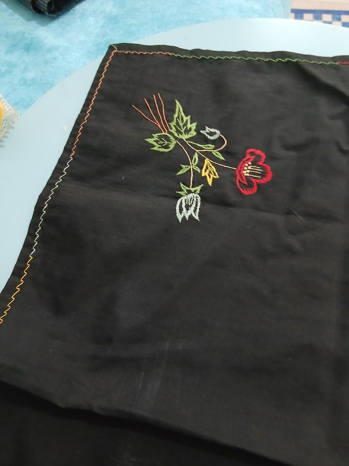 Nakışlı Çok Renkli Bohem çimentablo - Görsel 3