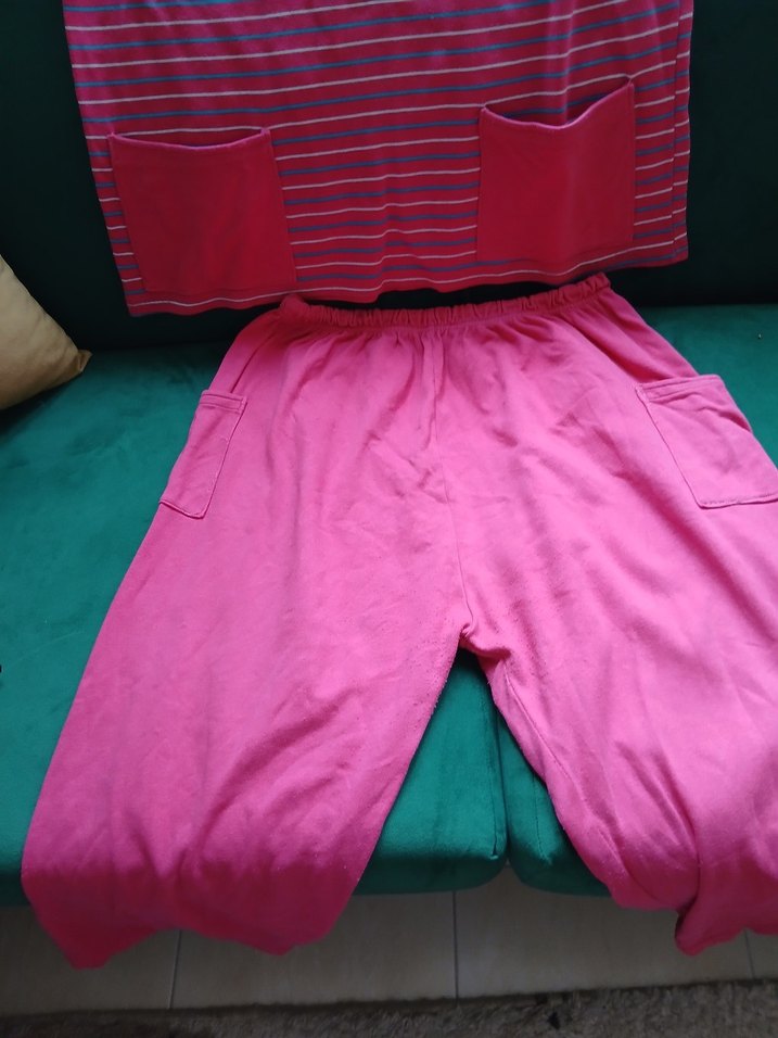 Pembe Uzun Kollu Rahat Kadın Pijama Takımı - Görsel 3