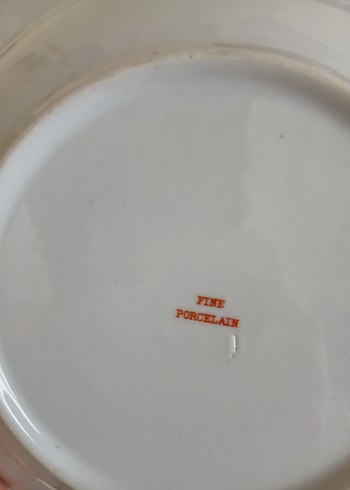 Çiçek Desenli Beyaz Porselen Tabak - Görsel 3