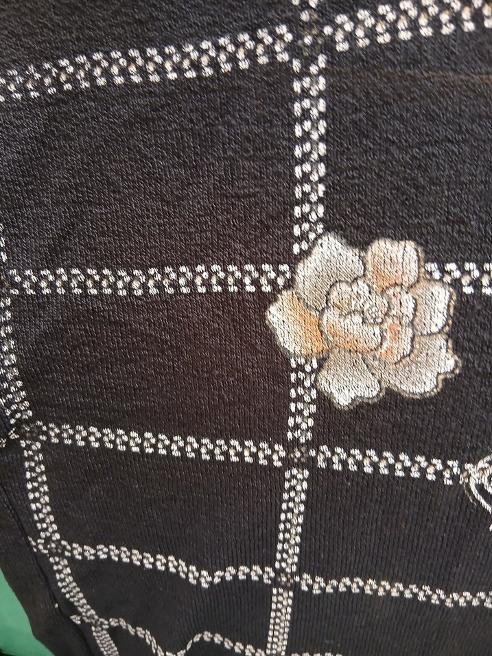 Gri Nakışlı Kadın Triko Bluz - Görsel 2