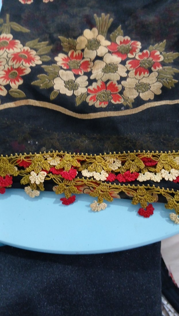 kenar oyalı büyük yazma - Görsel 3