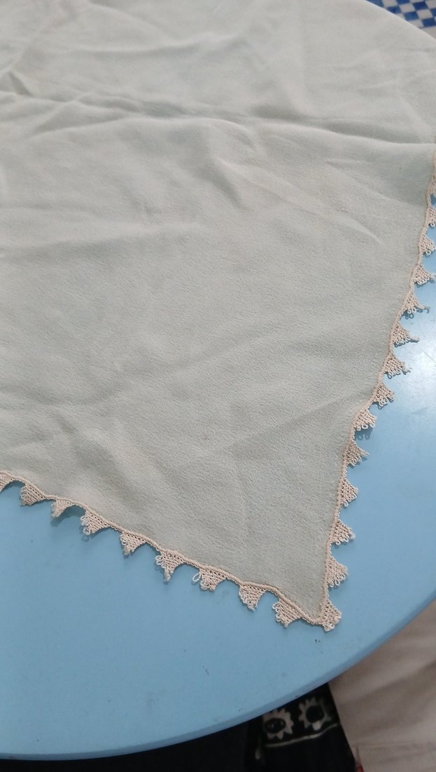 krem rengi iğne oyalı Nakışlı  mevlüt  Örtüsü - Görsel 4