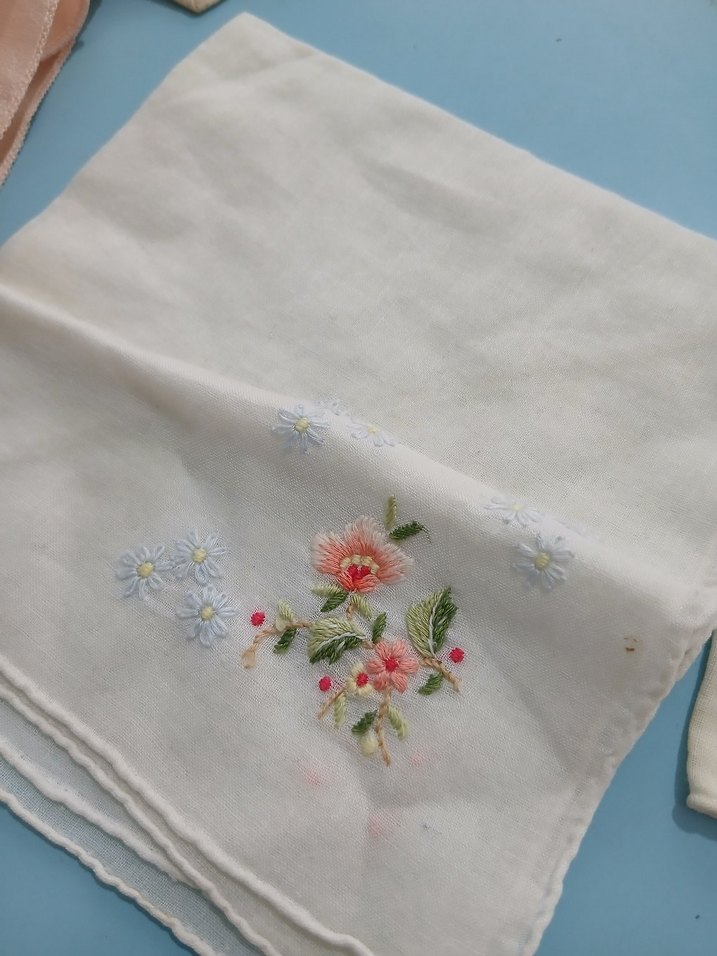 Nakışlı Vintage  kare nakışlı örtüler adet fiyatı - Görsel 3