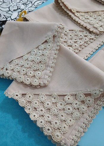 Nakışlı Bej salon takımı - Görsel 3