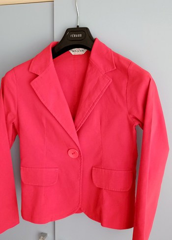 kirmizi Düğmeli Kadın Blazer Ceket