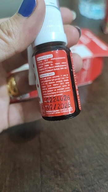 diğer Beden B12 sprey