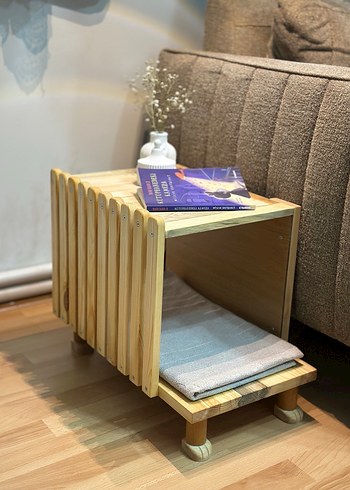 Ahşap Kedi Evi ve komodin. - Görsel 2