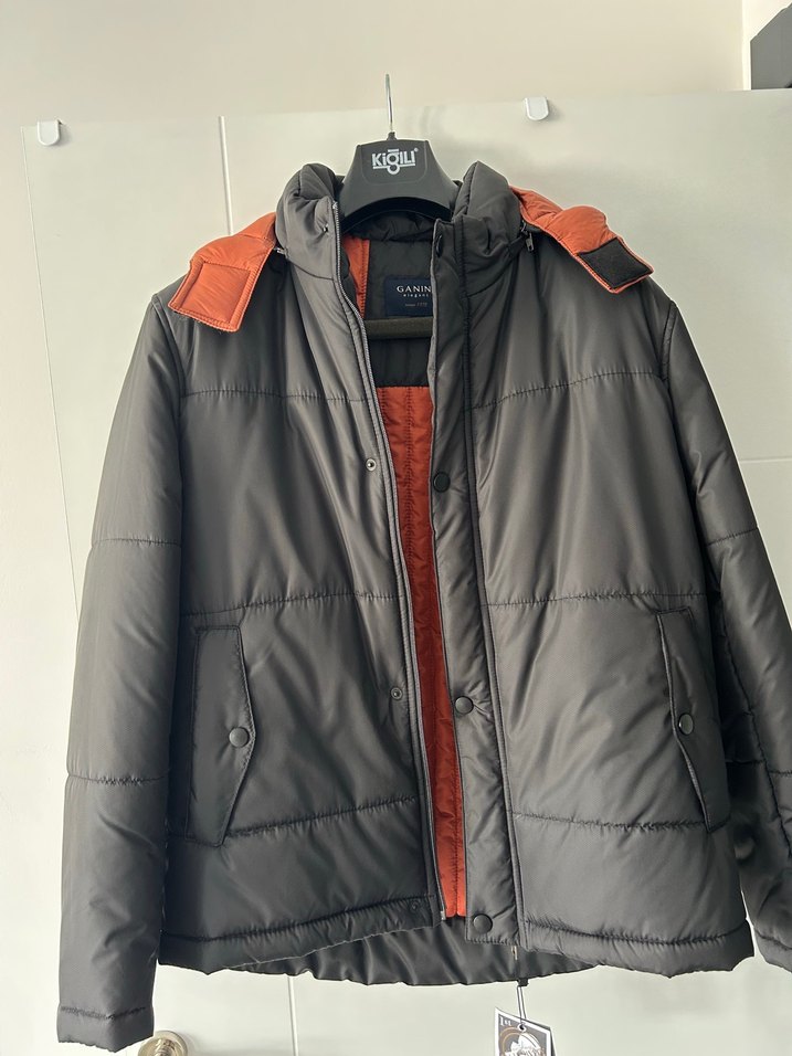 Düğmeli Siyah Erkek Mont, Normal Boy, Uzun Kollu - Görsel 2