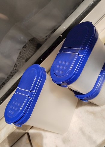 Tupperware Mavi Kapaklı baharatlik