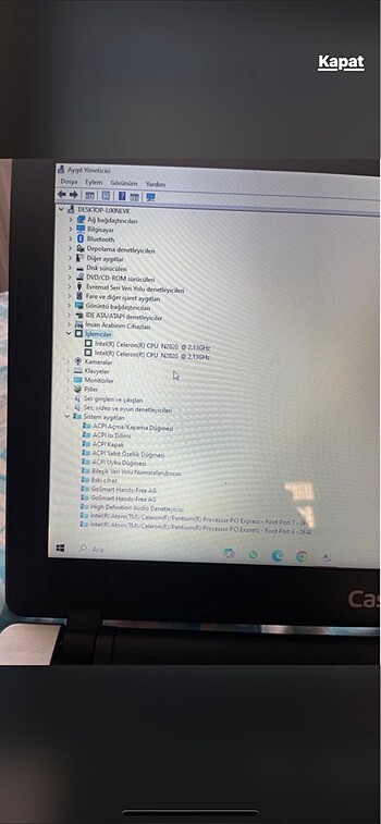 Beden Renk Laptop
