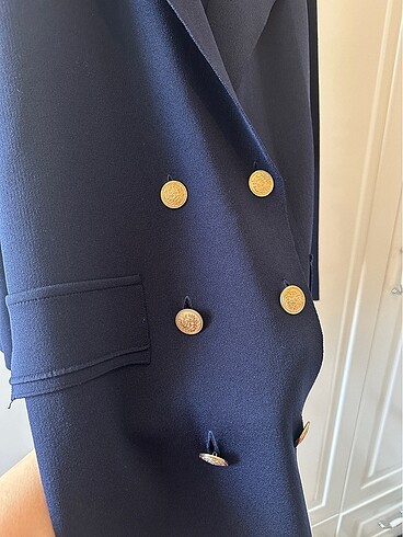 Kayra Ghisa merserize blazer lacivert