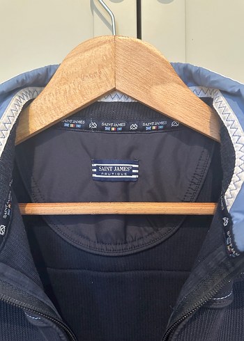 Erkek Mavi Fermuarlı Rahat Ceket - Görsel 8