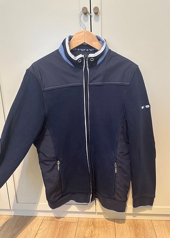 Erkek Mavi Fermuarlı Rahat Ceket - Görsel 2