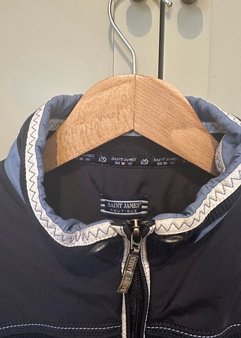 Erkek Mavi Fermuarlı Rahat Ceket - Görsel 4