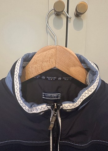 Erkek Mavi Fermuarlı Rahat Ceket - Görsel 3