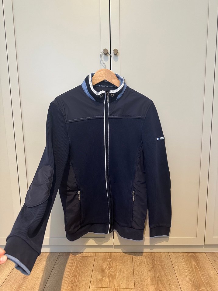 Erkek Mavi Fermuarlı Rahat Ceket - Görsel 5