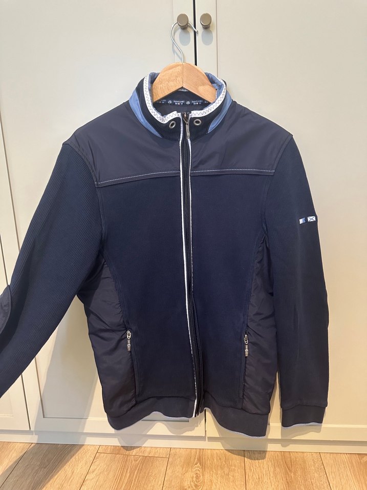 Erkek Mavi Fermuarlı Rahat Ceket - Görsel 2