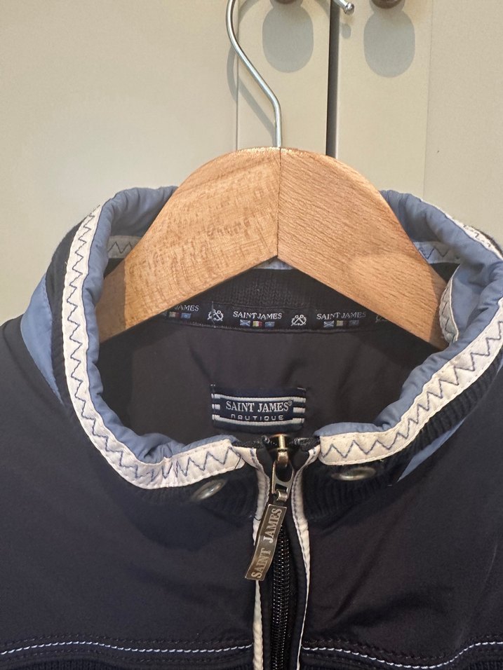 Erkek Mavi Fermuarlı Rahat Ceket - Görsel 4