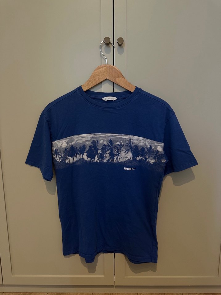 Erkek Çocuk Lacivert Baskılı Kısa Kollu Tişört - Görsel 4