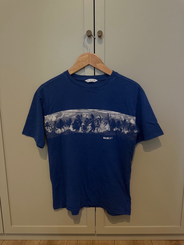 Erkek Çocuk Lacivert Baskılı Kısa Kollu Tişört - Görsel 3