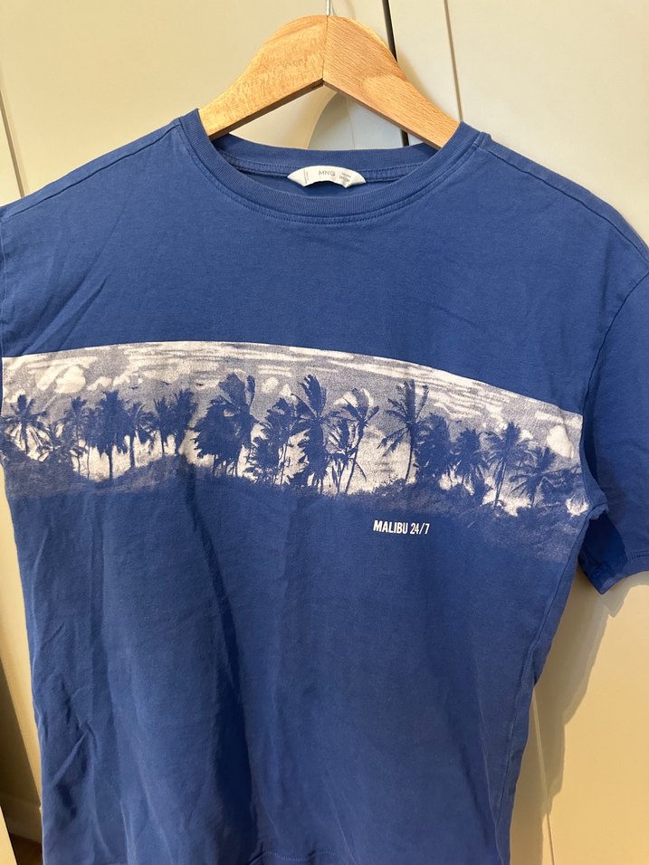 Erkek Çocuk Lacivert Baskılı Kısa Kollu Tişört - Görsel 2