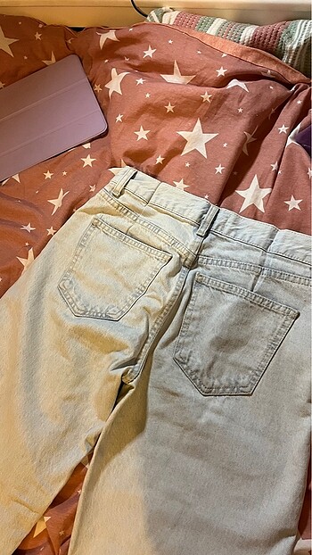 34 Beden mavi Renk mango straight fit düşük bel jean