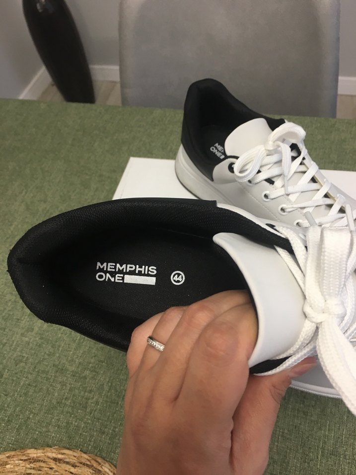 Beyaz Bağcıklı Erkek  Sneakers - Görsel 3