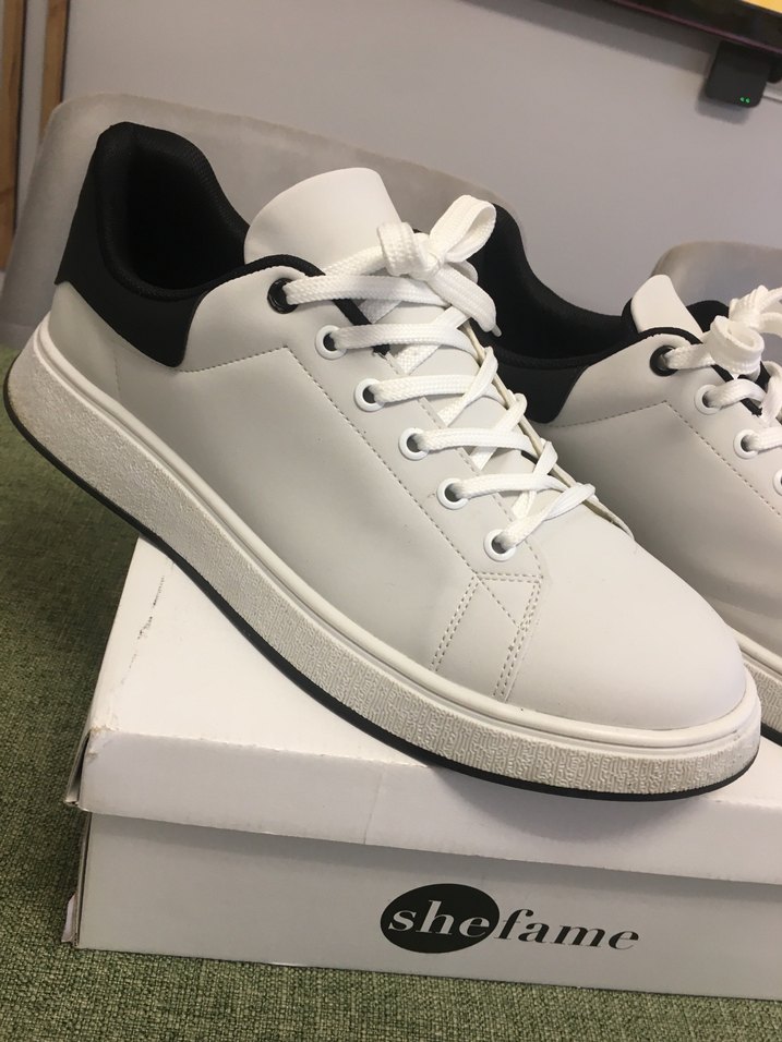 Beyaz Bağcıklı Erkek  Sneakers - Görsel 2