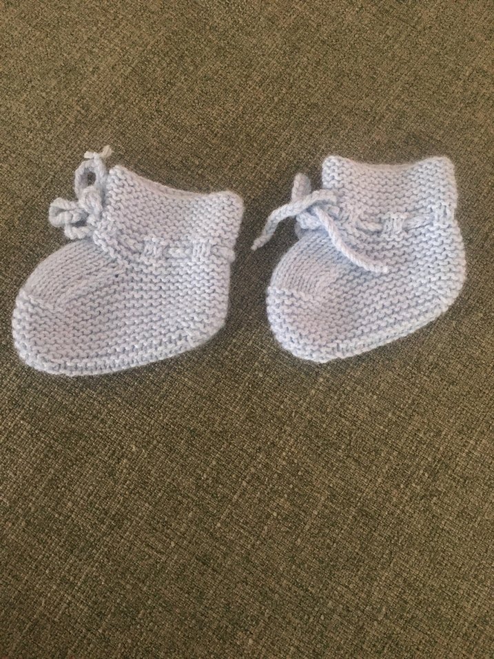 Yenidoğan bebe mavisi erkek patik - Görsel 2
