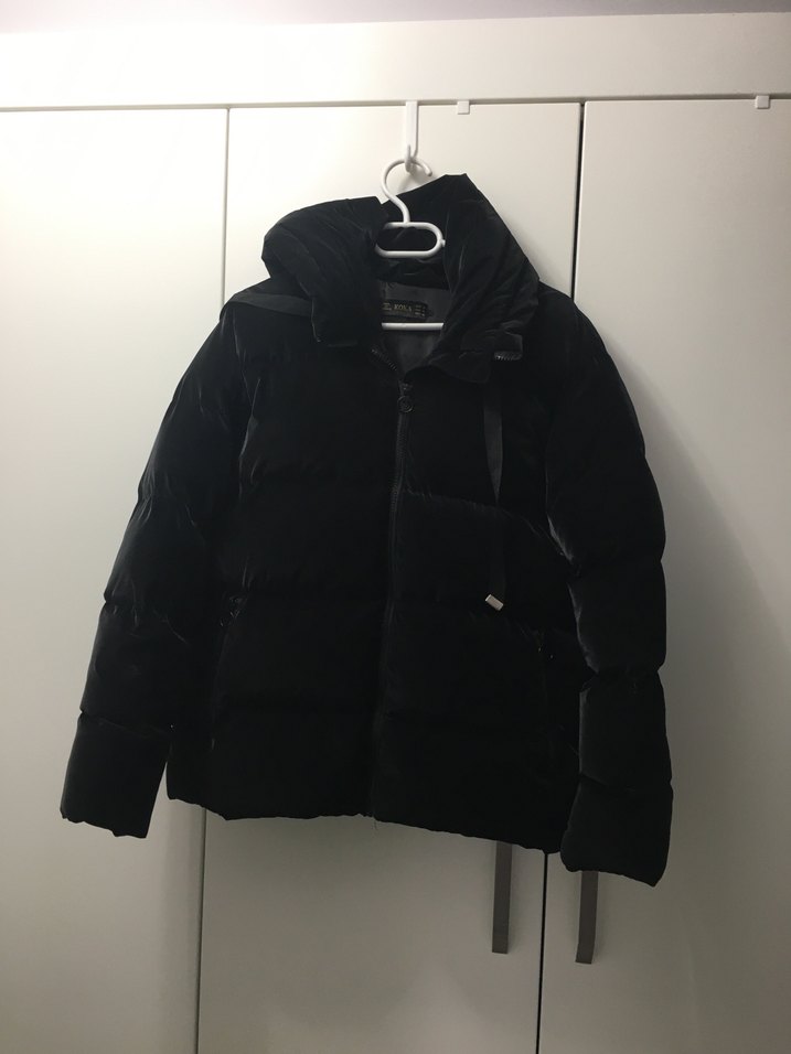 Siyah  Kadın Kışlık Mont - Görsel 2