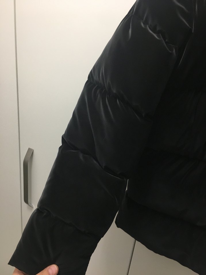 Siyah  Kadın Kışlık Mont - Görsel 5