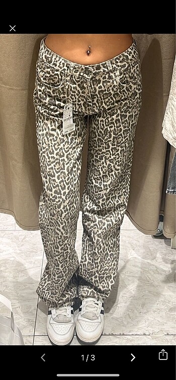 stradivarius leopar pantolon