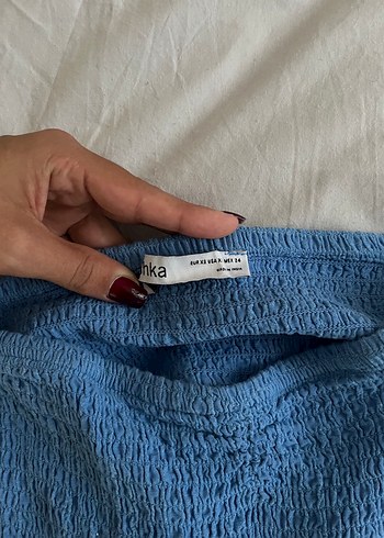 xs Beden Kadın Mavi Kısa Mini Jean Etek