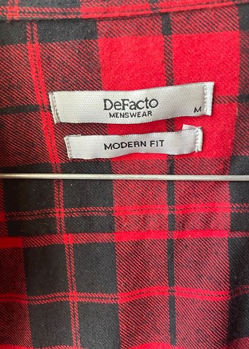 Kırmızı Kareli Düğmeli Gömlek - Görsel 4