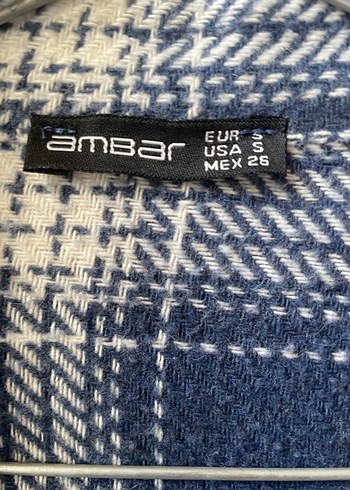 Kadın Mavi Ekose Gömlek - Görsel 2