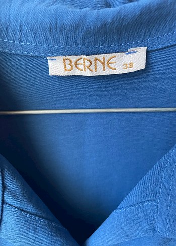 Mavi Düğmeli Kısa Kollu Gömlek - Görsel 2