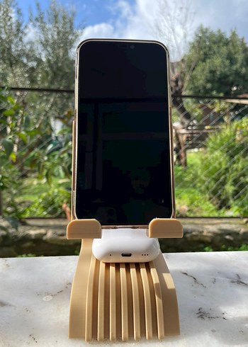 Camel Renkli Telefon Tutucu - Görsel 2