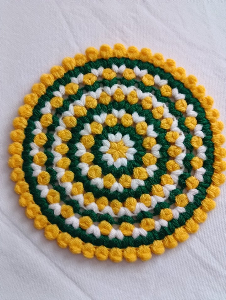 Sarı ve Yeşil El Örgüsü Çeyizlik lif Seti - Görsel 2