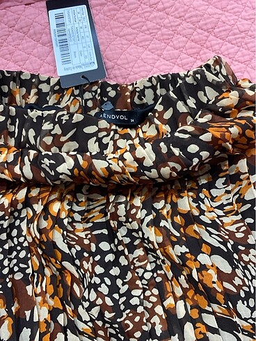 Trendyol & Milla Leopar mini etek tül